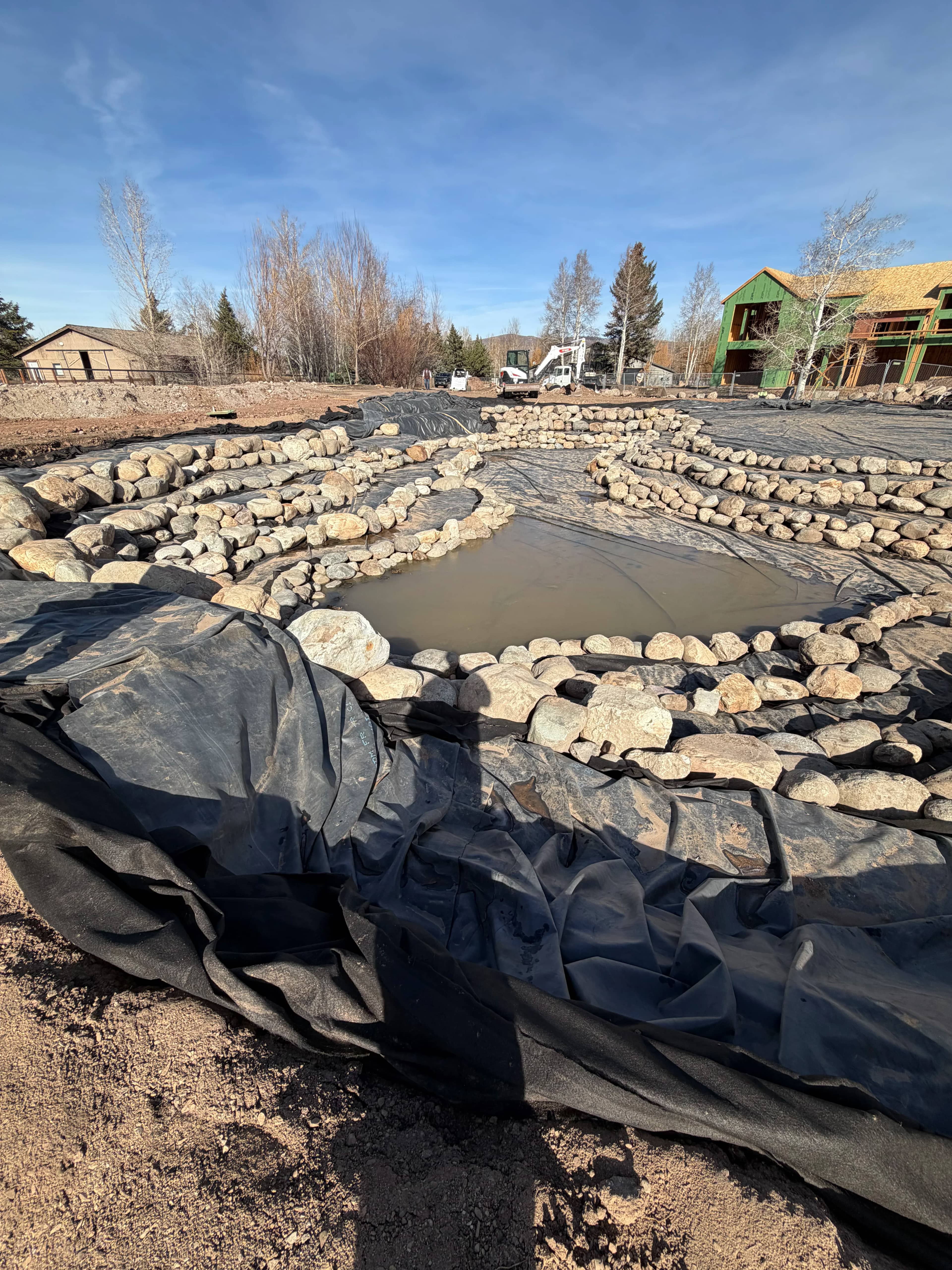 Plumbing & Infrastructure - Pond construction step 4