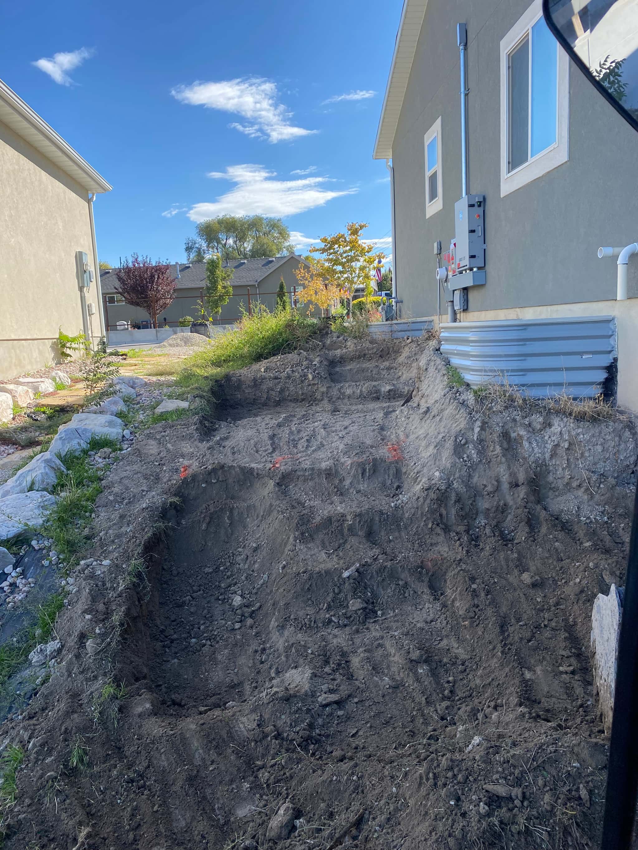 Construction step 3: Excavation & Shaping