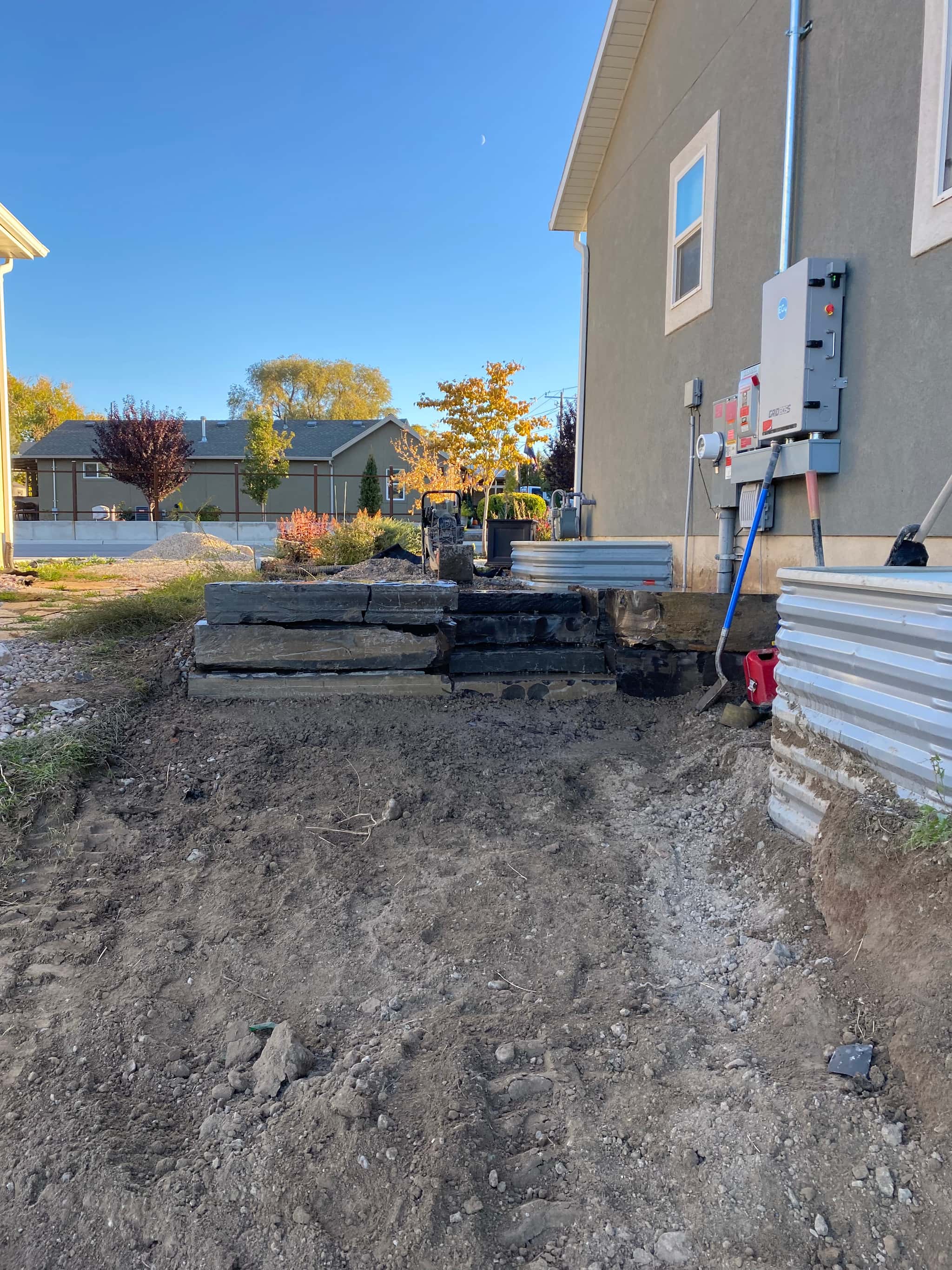 Site preparation and excavation beginning