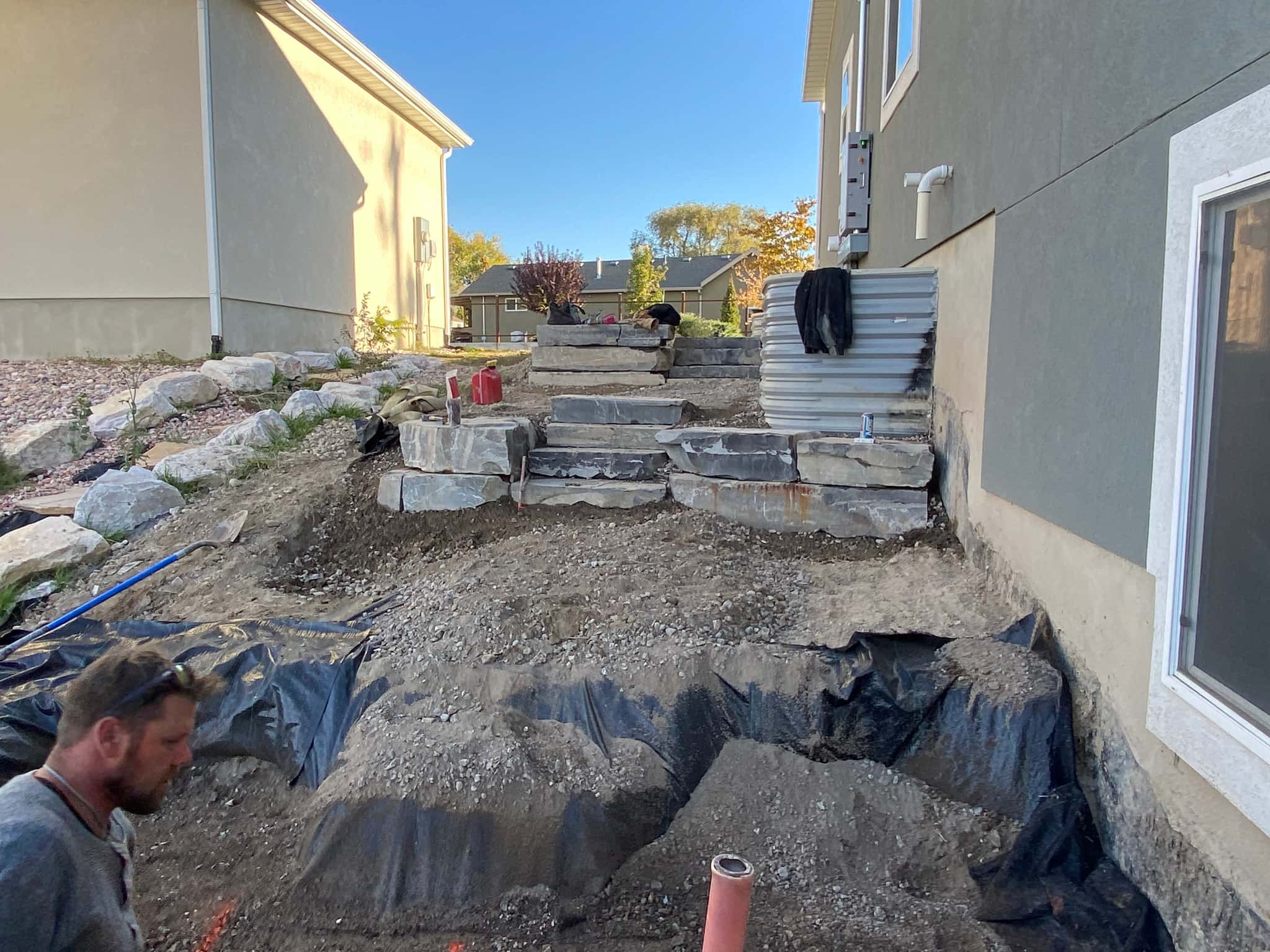 Construction step 4: Plumbing & Infrastructure