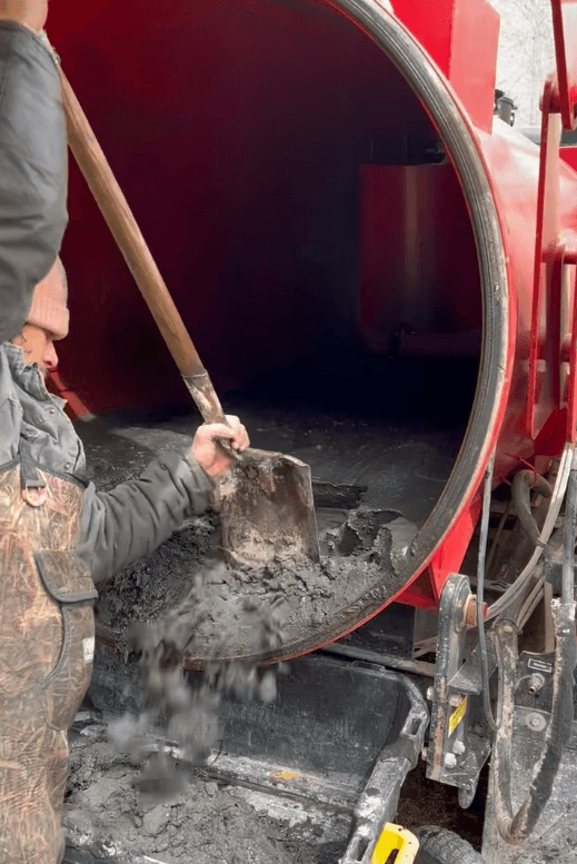 Pond vacuum service results showing cleaner pond bottom and clearer water