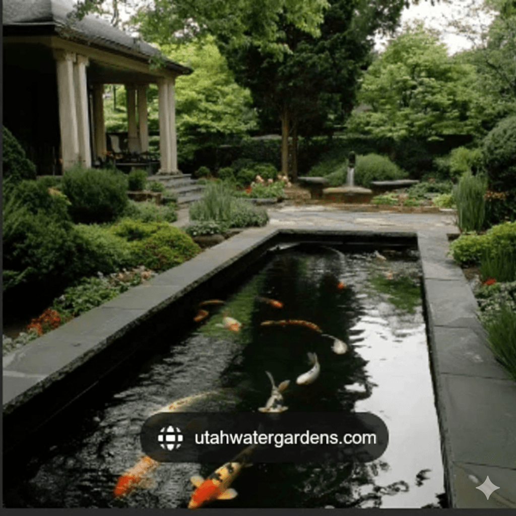 Water garden construction in Utah