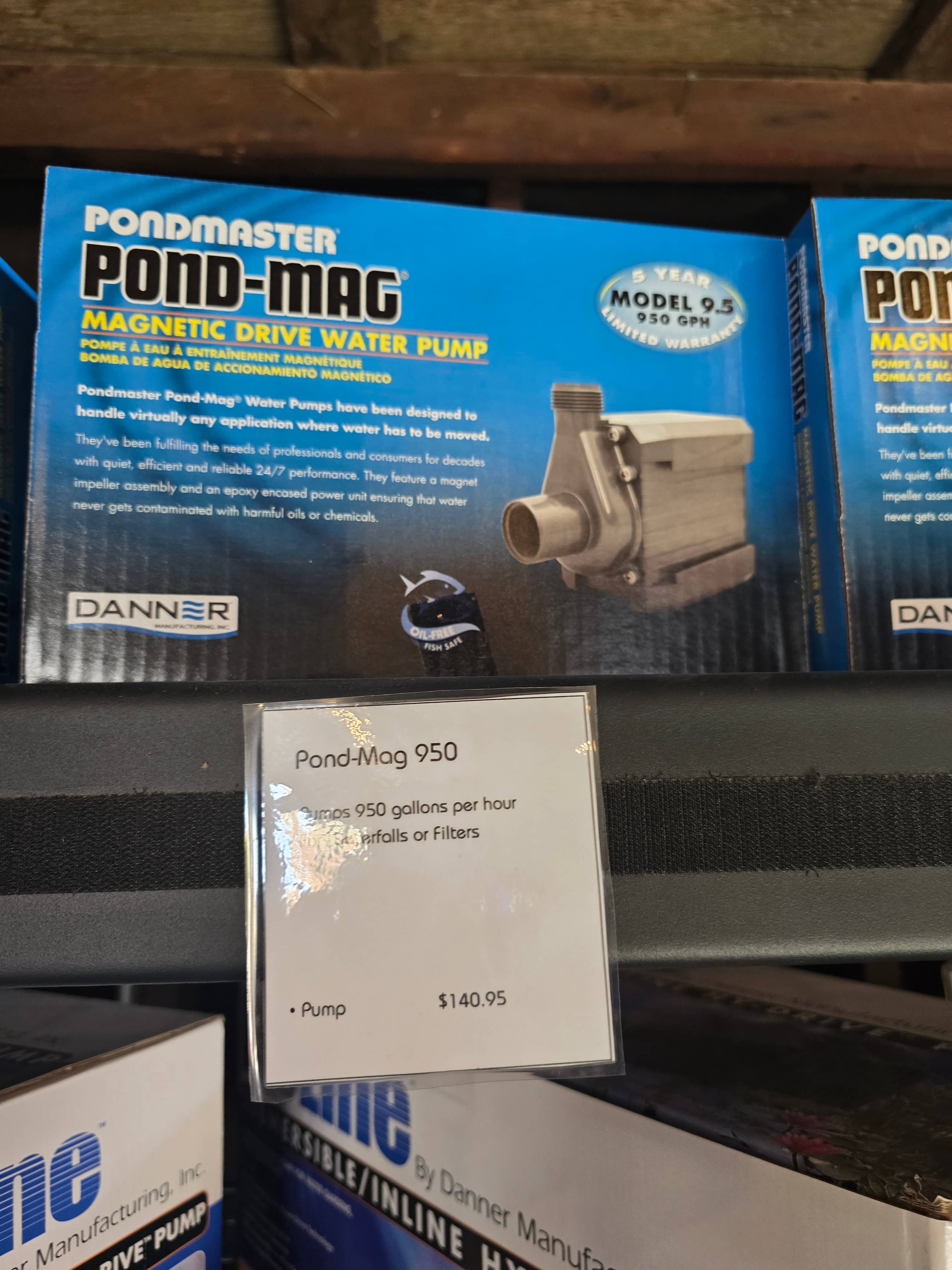 Pondmaster pump models for small to large ponds