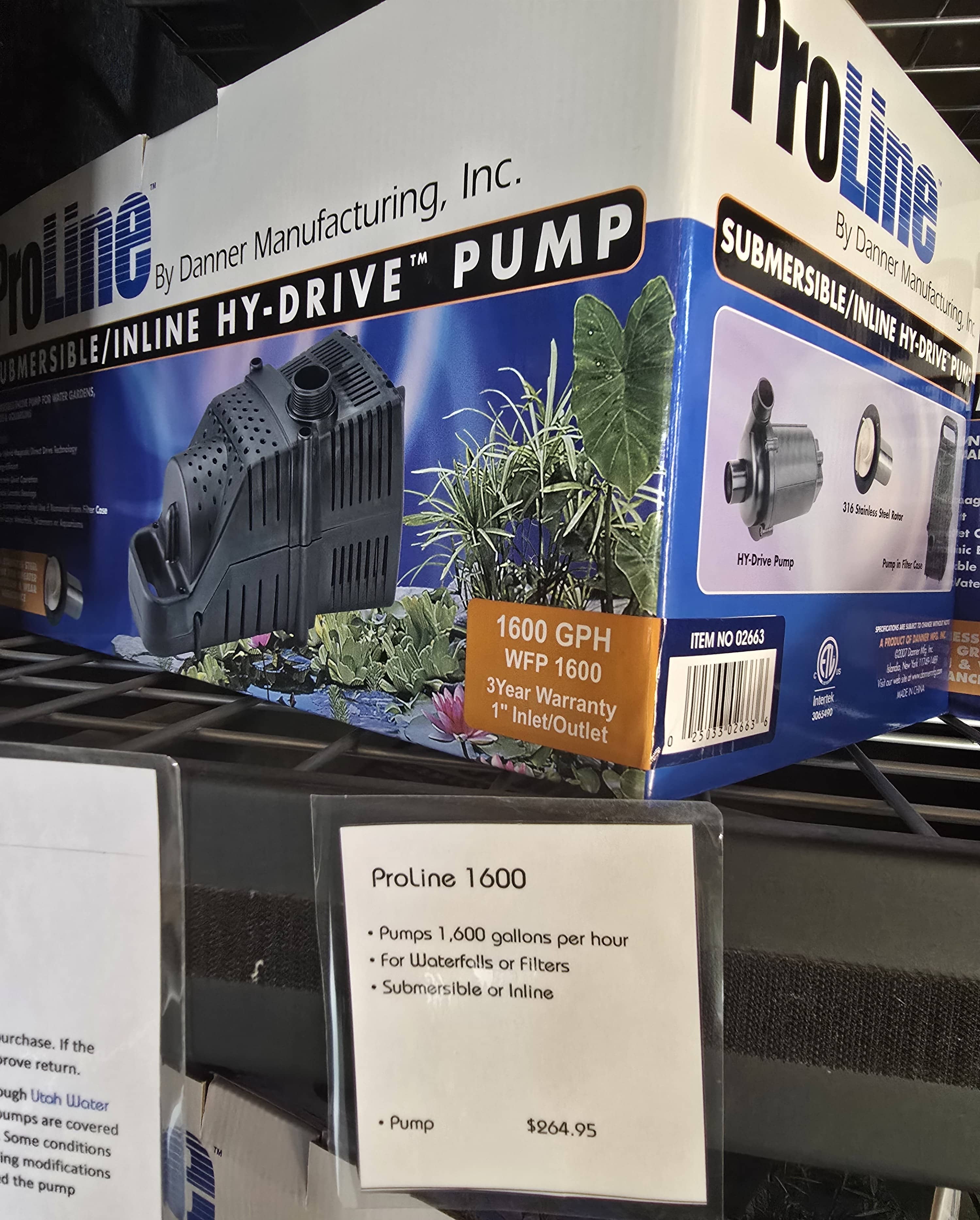 Pondmaster pump selection at Utah Water Gardens