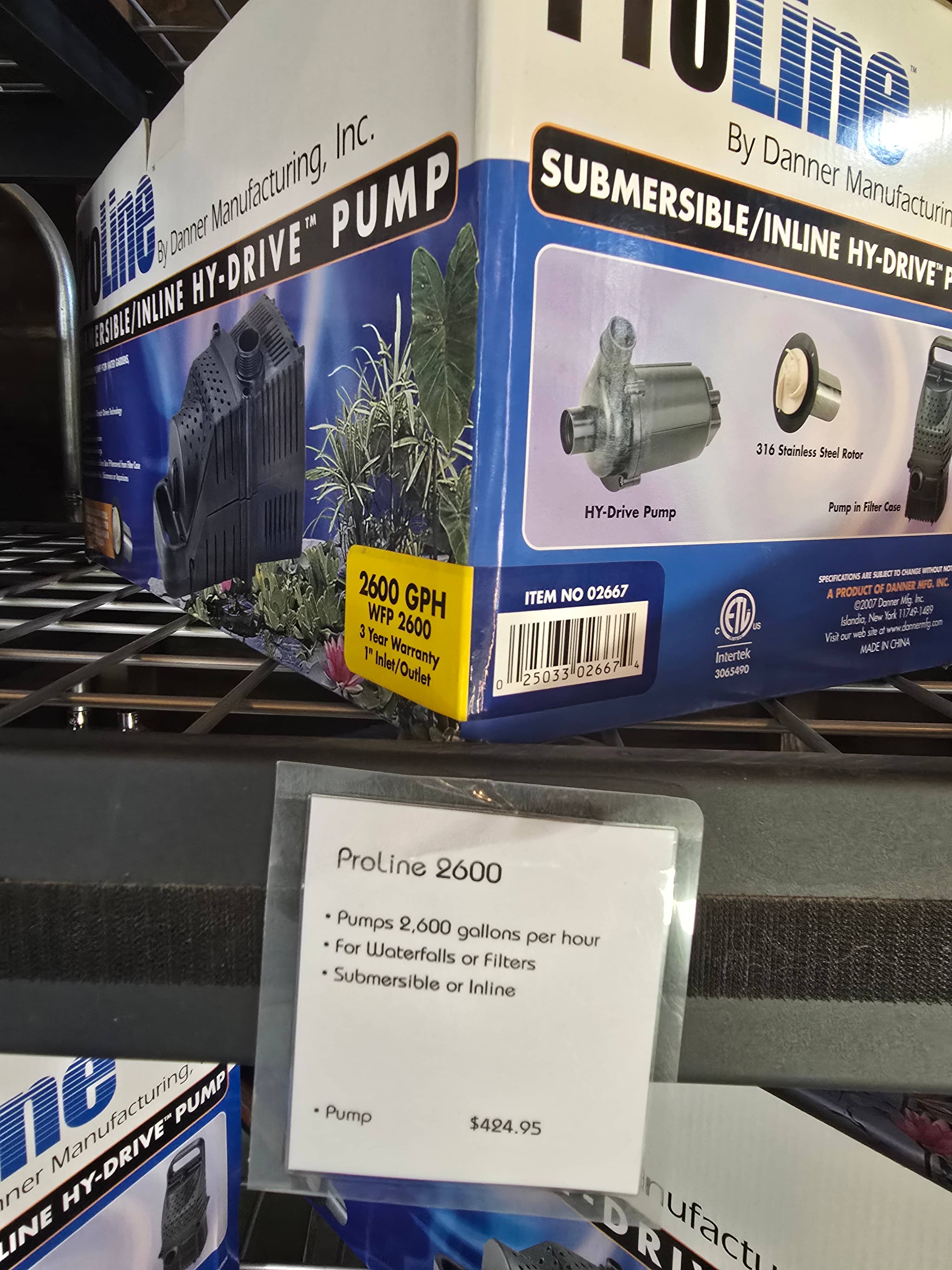 Pro-Line pond pump models available in-store