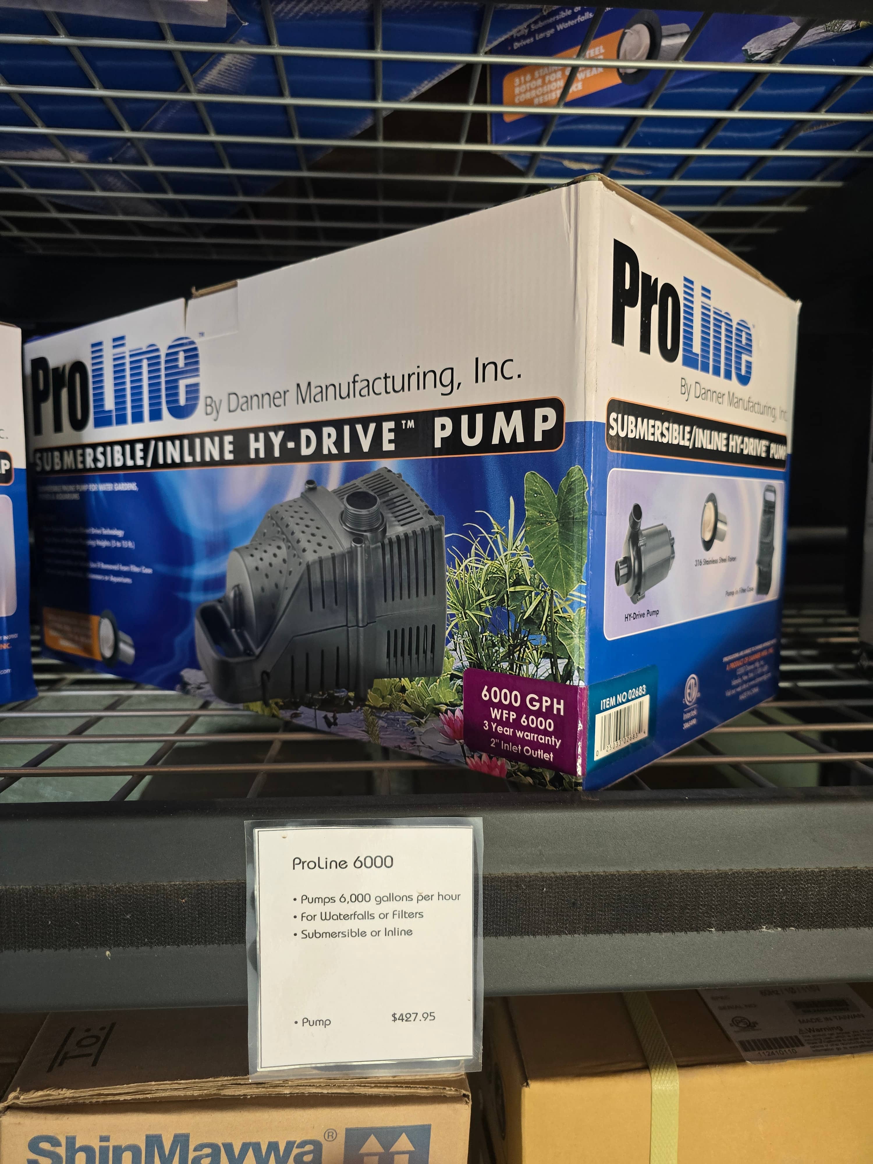 Pondmaster and Pro-Line pump inventory at Utah Water Gardens