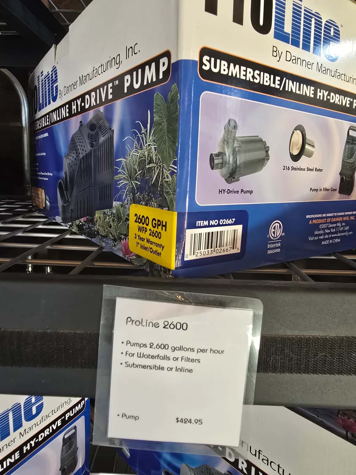 Pro-Line pond pump models available in-store