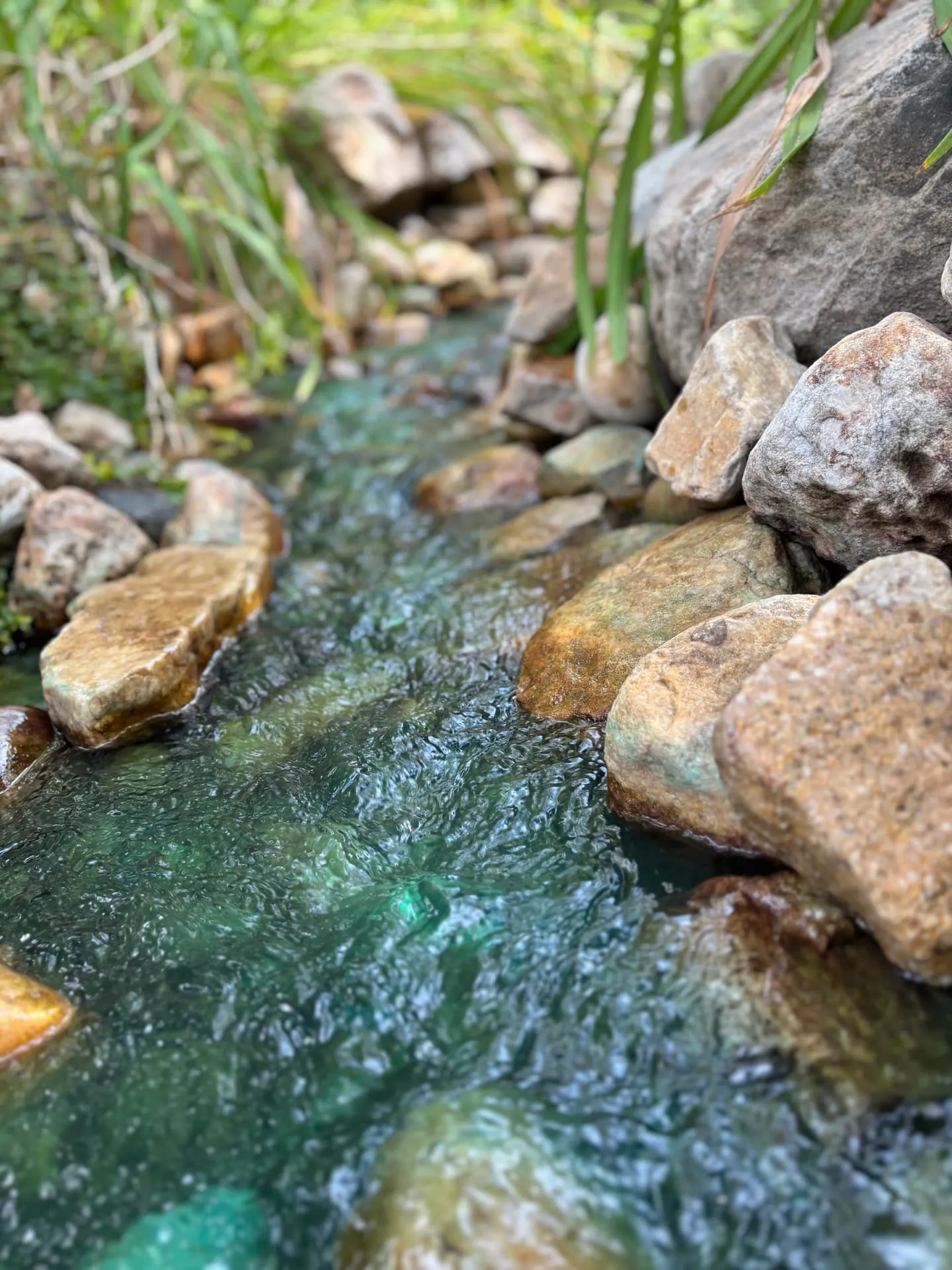 Rockwork shaping for a waterfall feature
