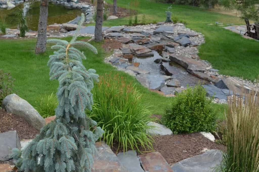 Custom water feature installation in Utah - example project photo
